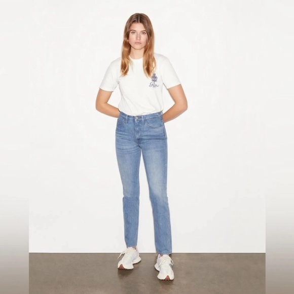 NWT Frame Denim Jeans Women Size 26 Blue True Straight Riverwalk Straight Leg - Picture 5 of 7